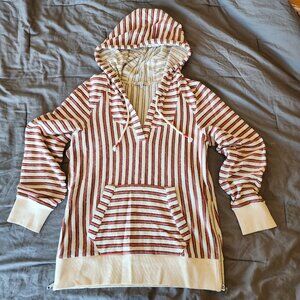 Rebecca Minkoff Striped Terry Cloth Hoodie - Medium